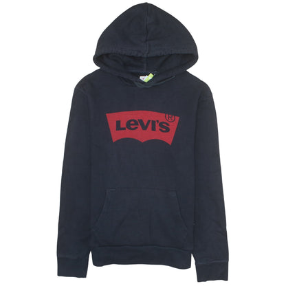 Levi's Men's Blue Pullover Hoodie M Logo Graphic Fleece Sweatshirt