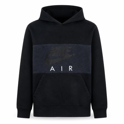 Nike Men's Black Small Pullover Hoodie with Logo and Pocket