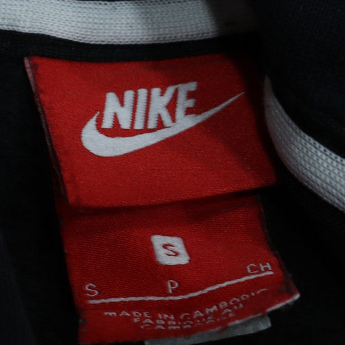 Nike Men's Black Small Pullover Hoodie with Logo and Pocket