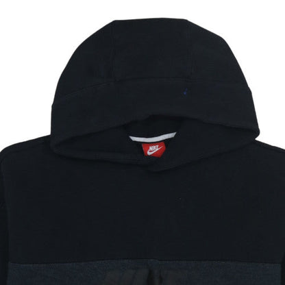 Nike Men's Black Small Pullover Hoodie with Logo and Pocket