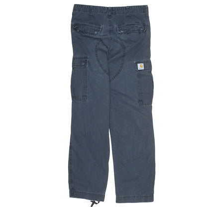 Carhartt Men’s Blue Regular Cargo Jeans 30x32 Cotton Canvas