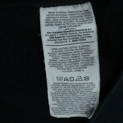 Nike Men's Black Crew Neck Fleece Sweatshirt Medium Regular Fit