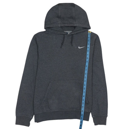 Nike Men's Grey Pullover Hoodie M Regular Fit Fleece Sweatshirt