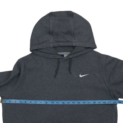 Nike Men's Grey Pullover Hoodie M Regular Fit Fleece Sweatshirt