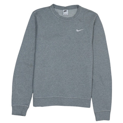 Nike Men's Grey Small Crew Neck Pullover Sweatshirt