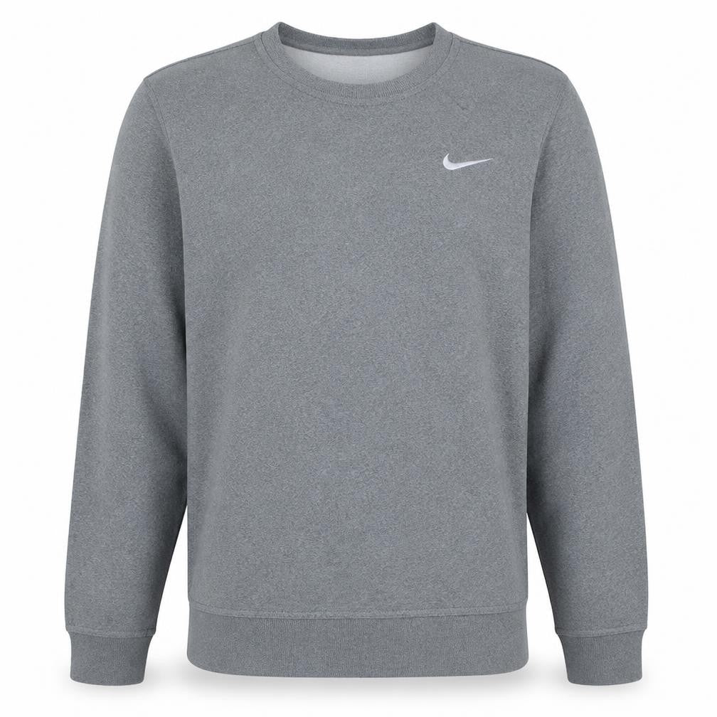 Nike Men's Grey Small Crew Neck Pullover Sweatshirt