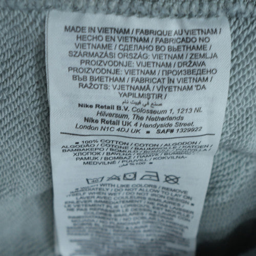 Nike Men's Grey Small Crew Neck Pullover Sweatshirt