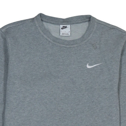 Nike Men's Grey Small Crew Neck Pullover Sweatshirt