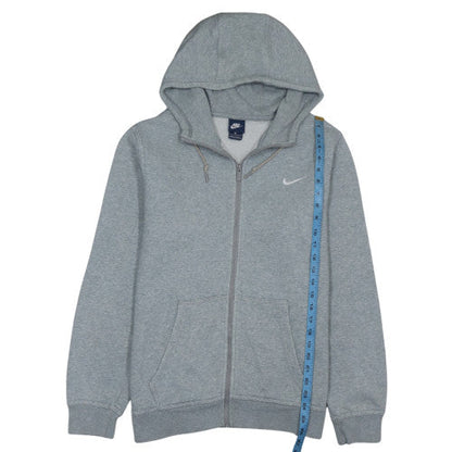 Nike Men's Grey Full Zip Hoodie L Regular Fit Sportswear