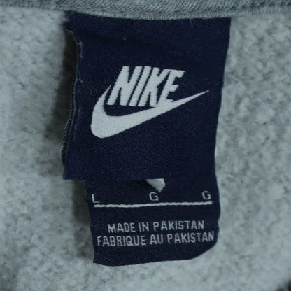 Nike Men's Grey Full Zip Hoodie L Regular Fit Sportswear