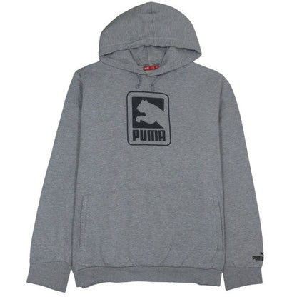 Puma Mens Grey XXL Pullover Hoodie Fleece Logo Sportswear