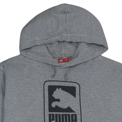Puma Mens Grey XXL Pullover Hoodie Fleece Logo Sportswear
