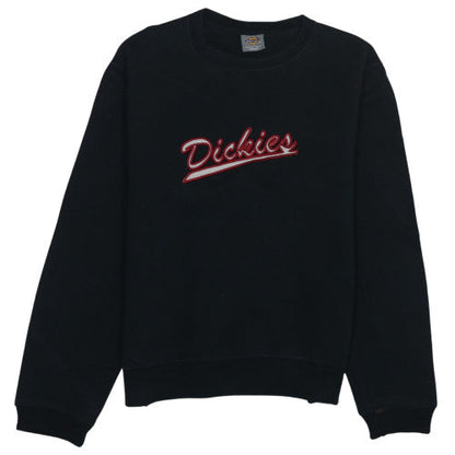 Dickies Mens Black Medium Pullover Sweatshirt Crew Neck Logo