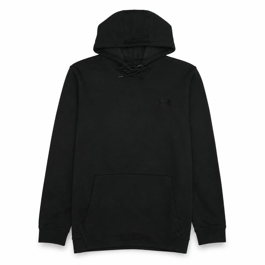 Under Armour Men's Black Pullover Hoodie L Loose Fit ColdGear