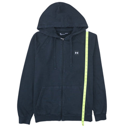Under Armour Men's Black Full Zip Hoodie L Relaxed Fit Fleece