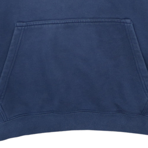 Nike Men's Blue Pullover Hoodie L Fleece Logo Sportswear