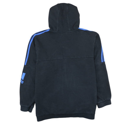 Adidas Mens Black 2XL Full Zip Fleece Hoodie Sportswear