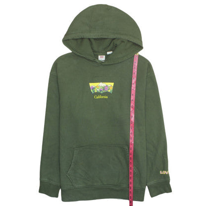 Levi's Men's Green XL Relaxed Pullover Hoodie California Graphic