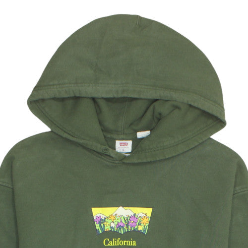 Levi's Men's Green XL Relaxed Pullover Hoodie California Graphic