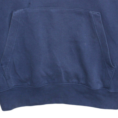 Nike Men's Blue Pullover Hoodie Size M Regular Fit Fleece Logo