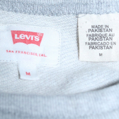 Levi's Men's Grey Crew Neck Pullover Sweatshirt Size M Regular Fit