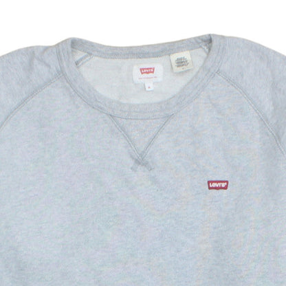 Levi's Men's Grey Crew Neck Pullover Sweatshirt Size M Regular Fit