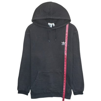 adidas Mens Black Pullover Hoodie L Regular Fit Fleece Sportswear