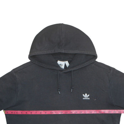 adidas Mens Black Pullover Hoodie L Regular Fit Fleece Sportswear