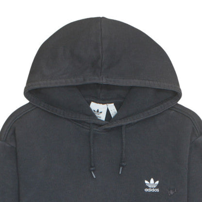 adidas Mens Black Pullover Hoodie L Regular Fit Fleece Sportswear