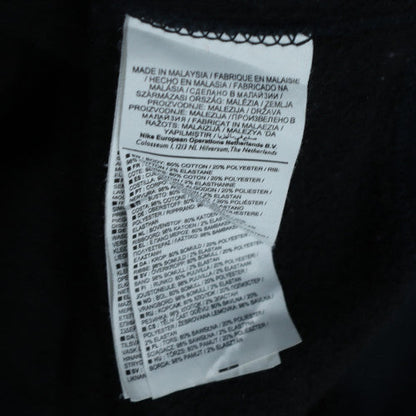 Nike Men's Black Crew Neck Pullover Sweatshirt L Fleece Logo Detail