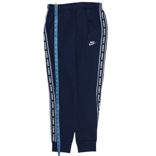 Nike Men's Blue Jogger Trousers S Regular Fit Fleece Activewear