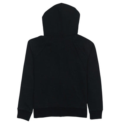 GAP Men Black Full Zip Hoodie M Logo Fleece Sweatshirt