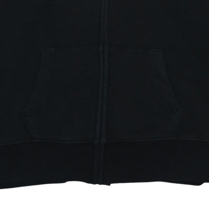 GAP Men Black Full Zip Hoodie M Logo Fleece Sweatshirt