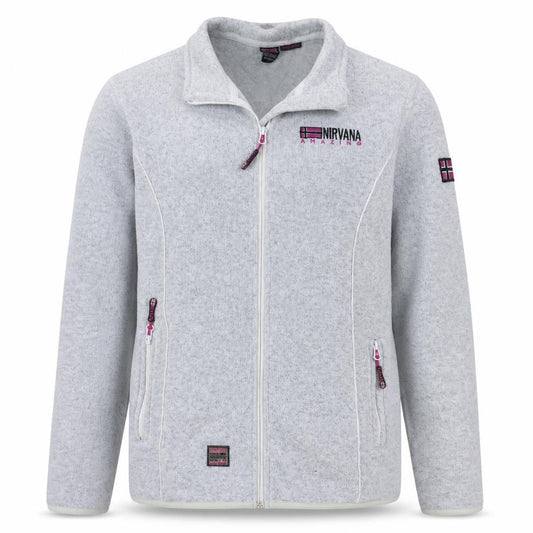 Nirvana Discovery Men's Grey Fleece Zip Jacket Size 42 Regular