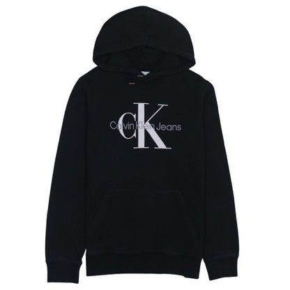 Calvin Klein Jeans Men's Black L Pullover Hoodie with Logo