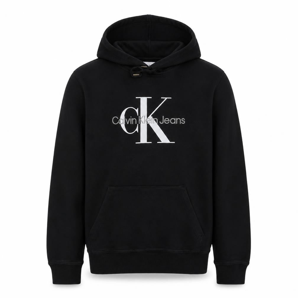 Calvin Klein Jeans Men's Black L Pullover Hoodie with Logo