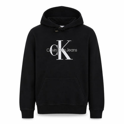 Calvin Klein Jeans Men's Black L Pullover Hoodie with Logo