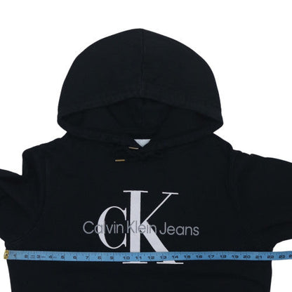 Calvin Klein Jeans Men's Black L Pullover Hoodie with Logo