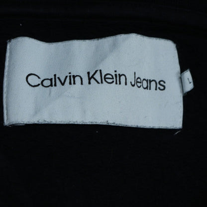 Calvin Klein Jeans Men's Black L Pullover Hoodie with Logo