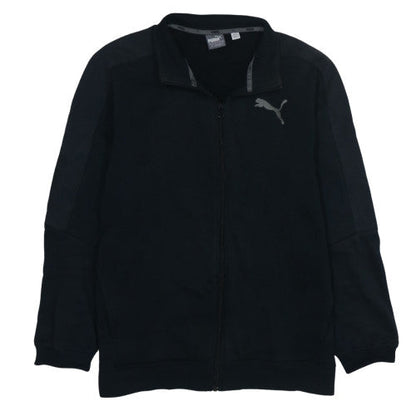Puma Men's Black Full Zip Sweatshirt L Classic Athletic Style