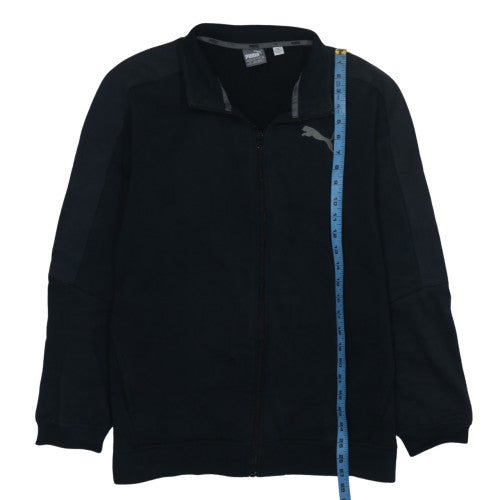 Puma Men's Black Full Zip Sweatshirt L Classic Athletic Style