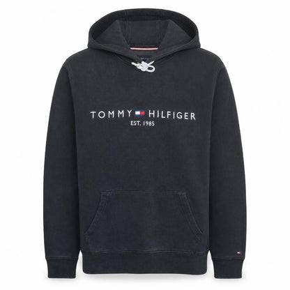 Tommy Hilfiger Men's Black Pullover Hoodie M Organic Cotton