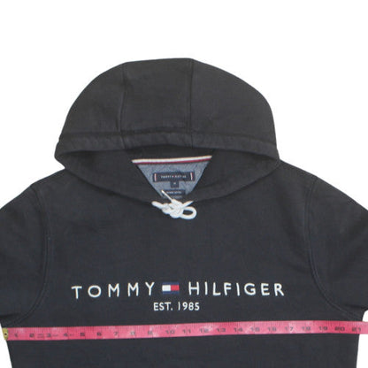 Tommy Hilfiger Men's Black Pullover Hoodie M Organic Cotton