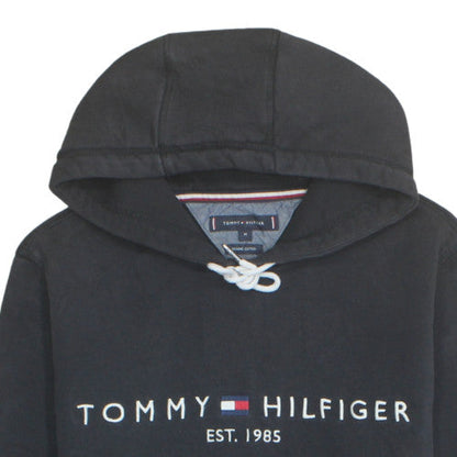 Tommy Hilfiger Men's Black Pullover Hoodie M Organic Cotton