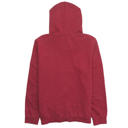 Adidas Men's Red Pullover Hoodie L Regular Fit Logo Sweatshirt
