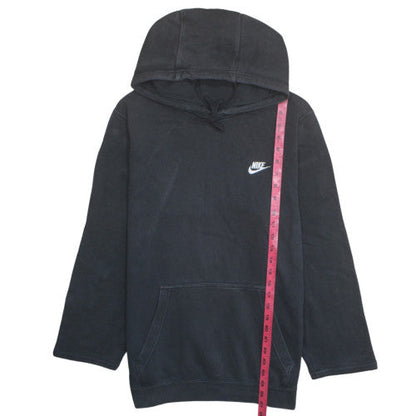 Nike Men's Black Pullover Hoodie L Fleece Logo Sportswear