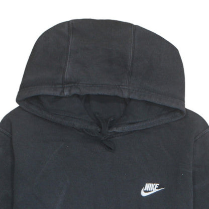 Nike Men's Black Pullover Hoodie L Fleece Logo Sportswear