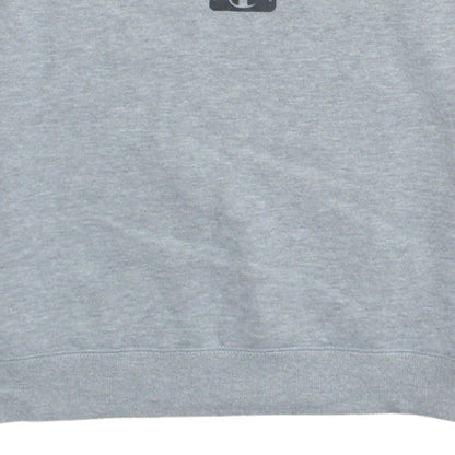 Champion Unisex Grey Pink 2XL Pullover Crew Neck Sweatshirt