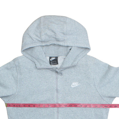 Nike Men's Grey Full Zip Hoodie S Regular Fit Sportswear