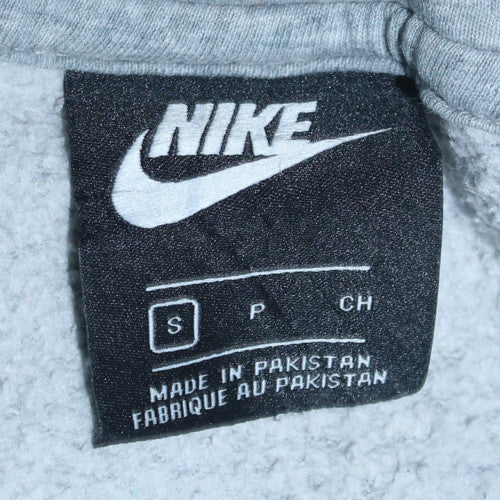Nike Men's Grey Full Zip Hoodie S Regular Fit Sportswear